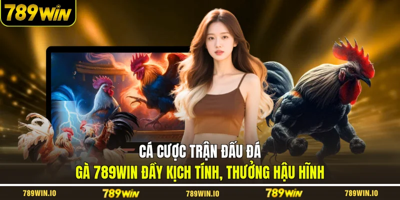 Cá cược trận đấu đá gà 789WIN đầy kịch tính, thưởng hậu hĩnh